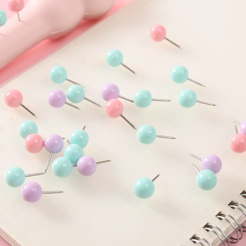 Цветные пластиковые гвозди I-nails earth nails, студенческие канцелярские принадлежности, милые комбинированные штифты, пресс, пробковая доска, гвозди для фотографий