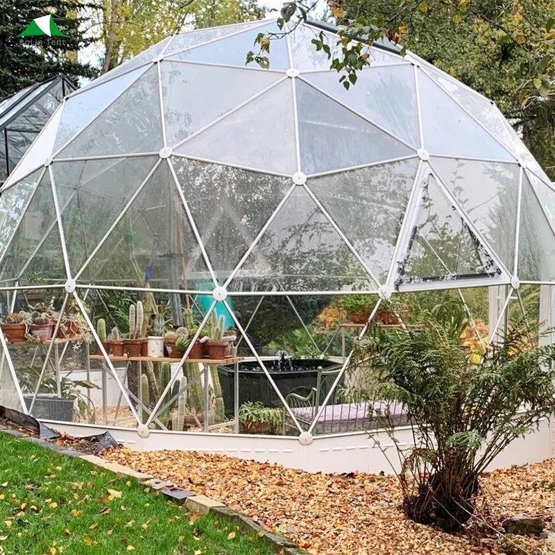 Luxury Outdoor Camping Hotel Tent Pvdf Membrane Tensile Structure Hybrid Tent Geodesic Dome Tent