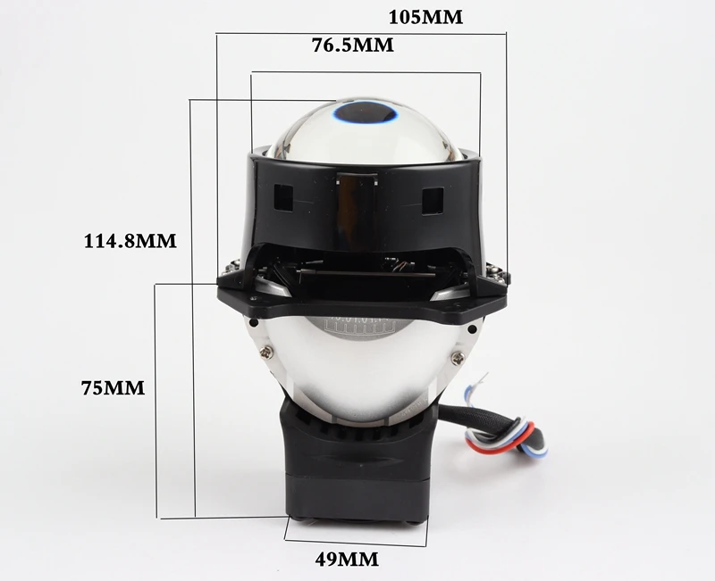 CQL Aozoom 3 дюймов RHD рыцарь вышивкой в виде дракона Smart LED бифокальный объектив bi светодиодный