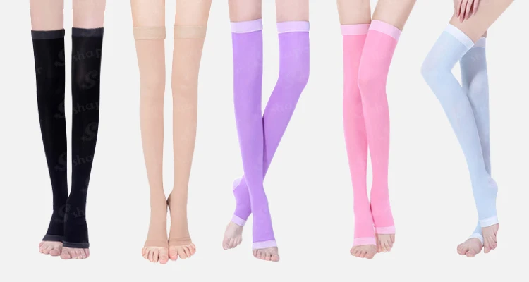 S-SHAPER Women High Quality Sleeping Stockings Stretch Sleeping Slim Leg Body Shaper Pantyhose Compression Anti Cellulite Socks
