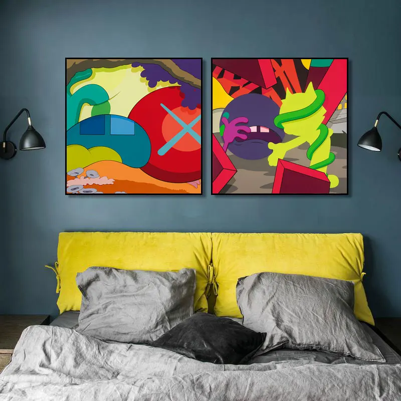 Good Quality Hanging All Pictures Cartoon Abstract Custom Wholesale Oil Painting On Canvas For Home Decor