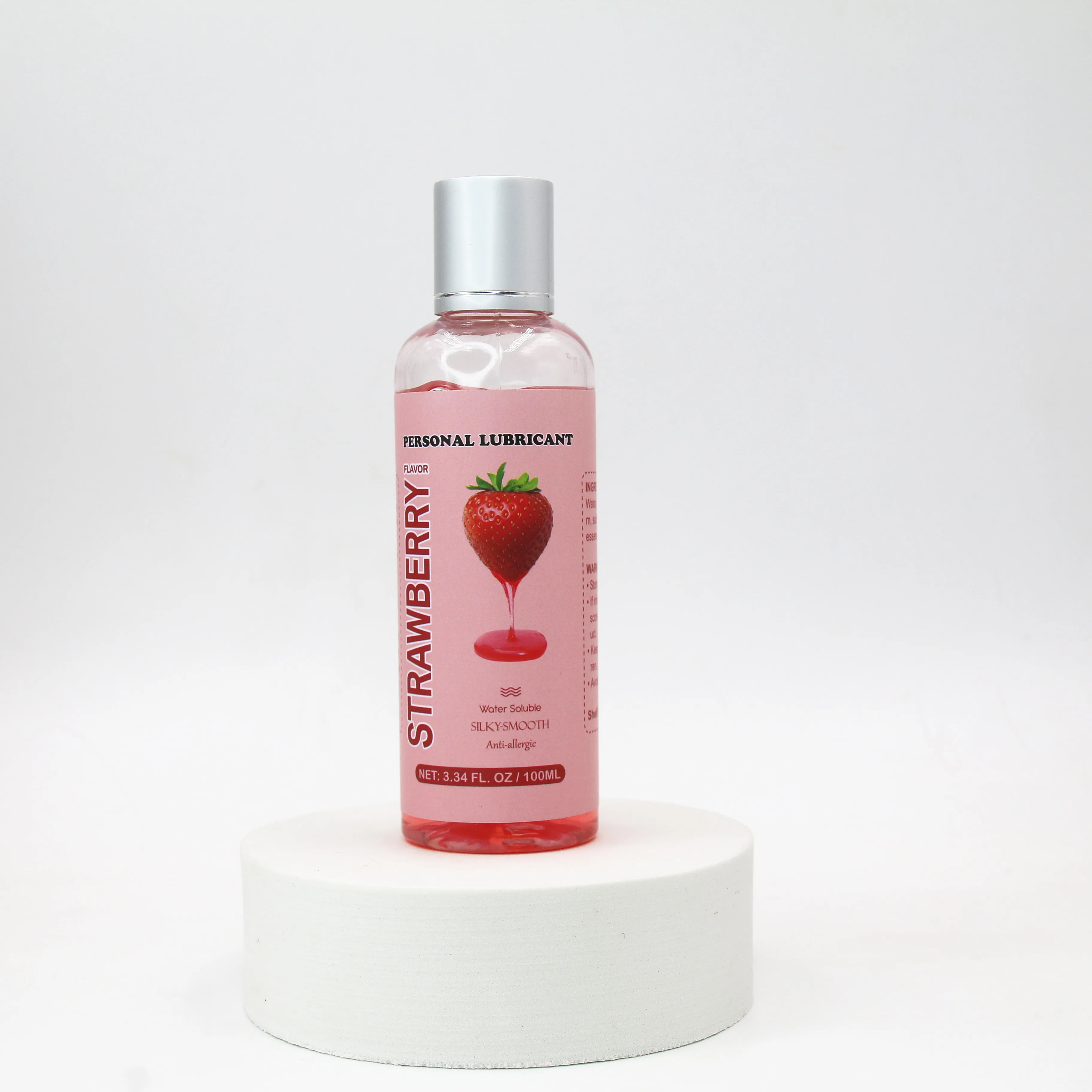 Natural Edible Massage Oil for Sensual Massage Strawberry Flavored Oral Use Personal Lubricant Super Silky Smooth