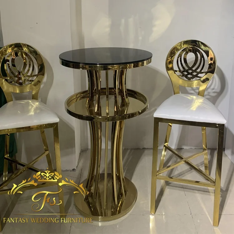 Modern design hign quality gold bar chair bar stool