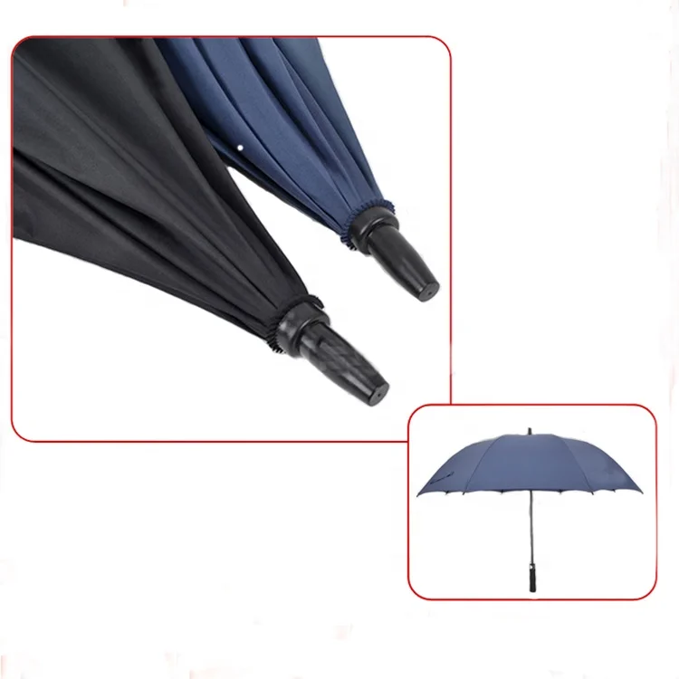 Windproof carbon fiber straight umbrella promotion parasol golf umbrella