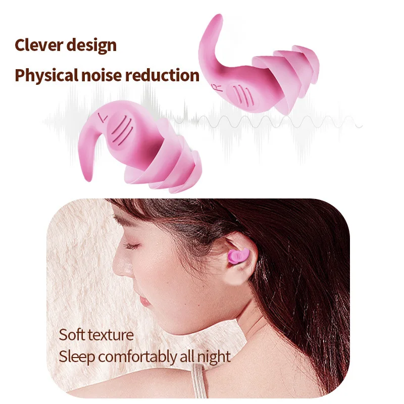 Wholesale Earplugs Sound Reducing Anti Snore Quiet Adjustable Work Hearing Protection Silicone Ear Plugs For Sleeping