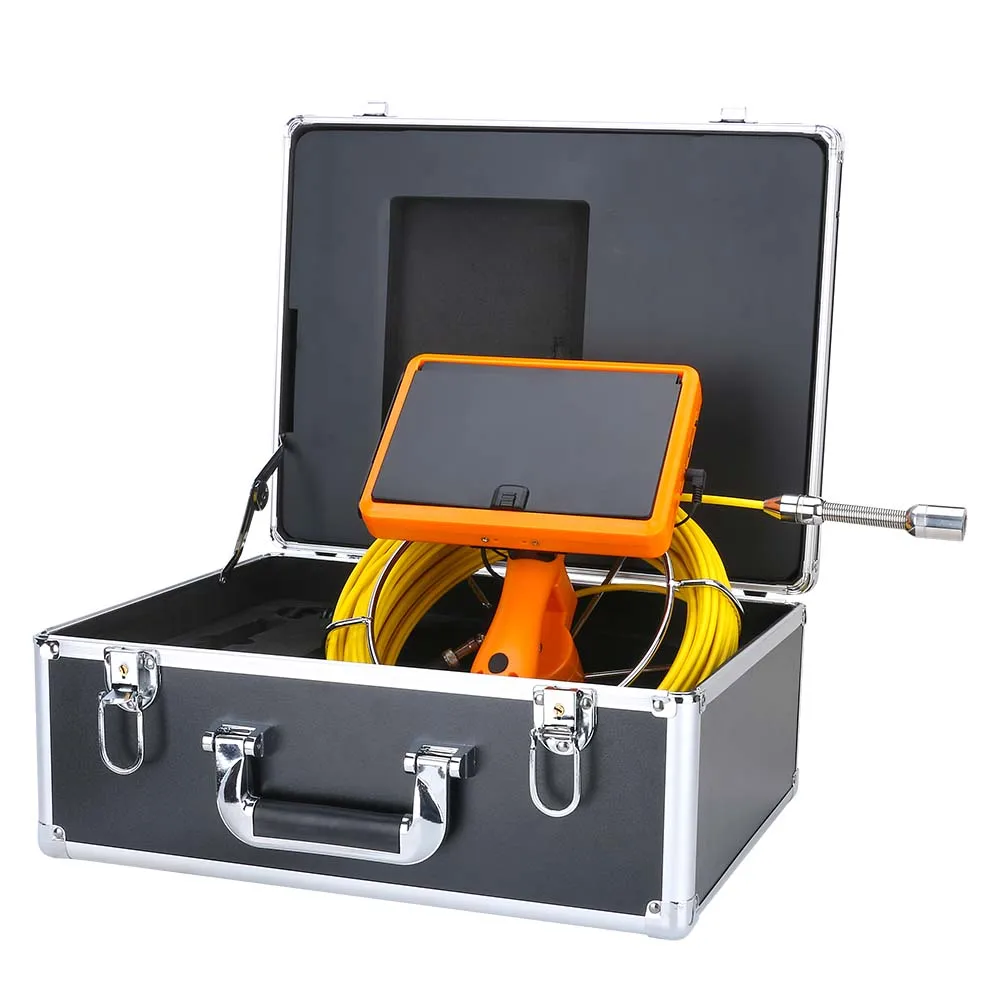 WIFI wireless 7inch Touch screen Industrial Pipe Sewer Inspection Video HD 1080P Camera with Meter Counter DVR Photo Editing 50M