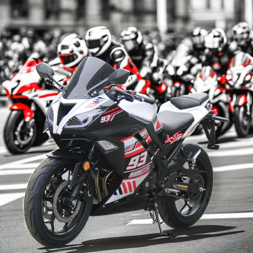 2021 Wholesale RZ DANIU 200CC 250CC ZONGSHEN ENGINE 400CC Air Cooling EFI ABS Gas Engine Racing Motorcycles Electric Gasoline