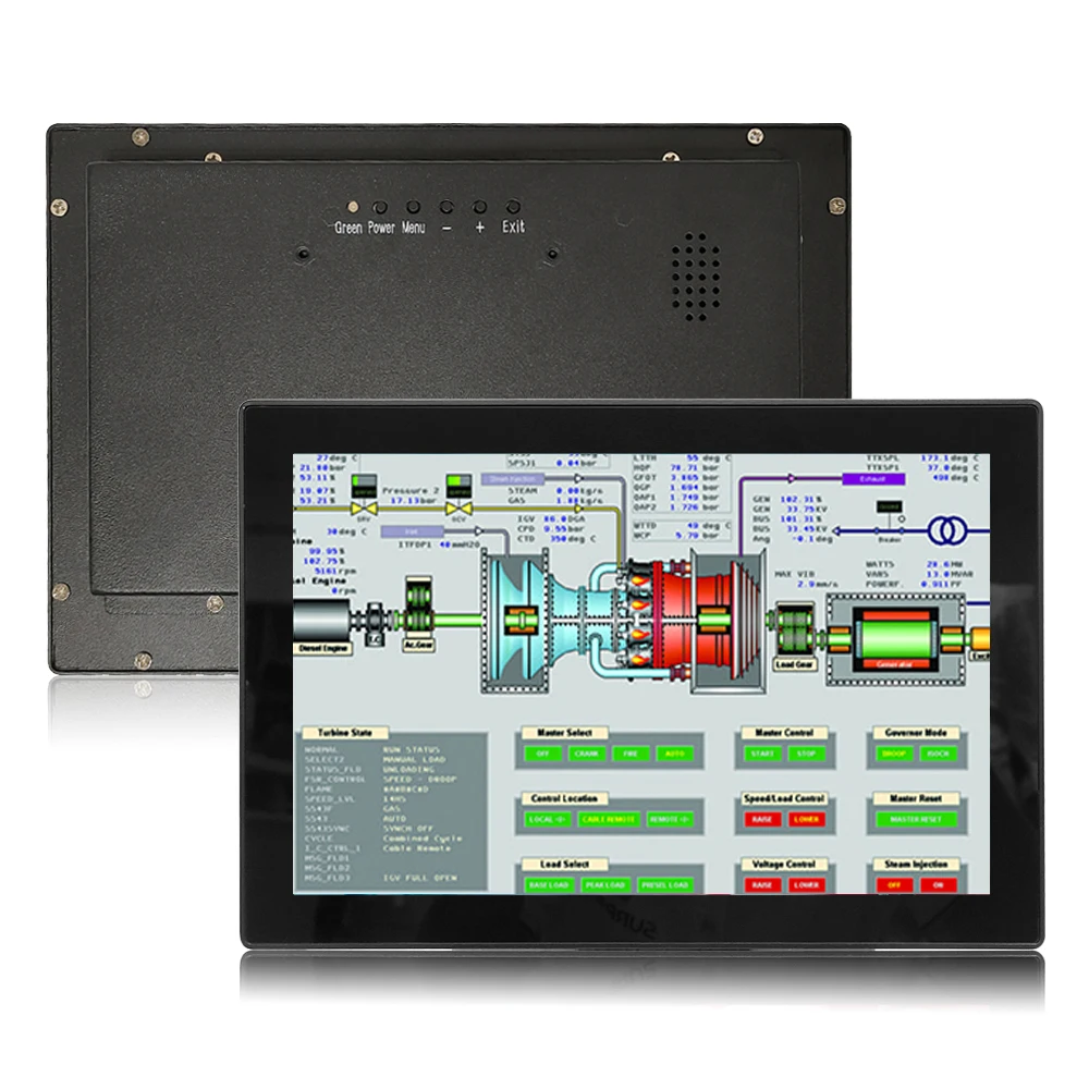 10,1 InchIndustrial пользовательский водонепроницаемый настенный емкостный сенсорный экран панели встроенный ПК с открытой рамкой ЖК-монитор промышленный