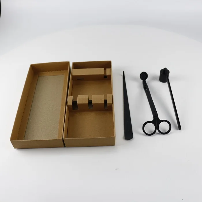 Wholesale custom stainless steel wick clipper snuffer candle making accessories wick trimmer set