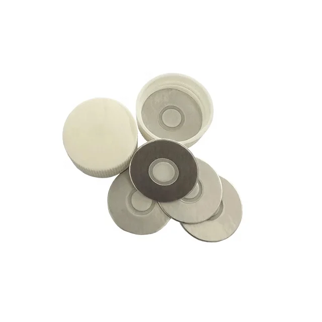 28mm 28/410 28/400  white color heat induction seal vented cap for hdpe bottle solving bottle expand or shrink problem