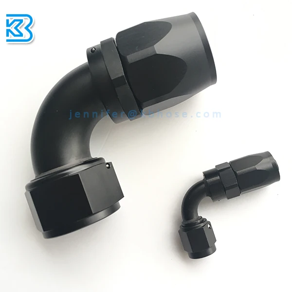 Reusable AN20 20AN elbow 90 degree Swivel female aluminum alloy AN Hose pipe fittings adapter adaptors