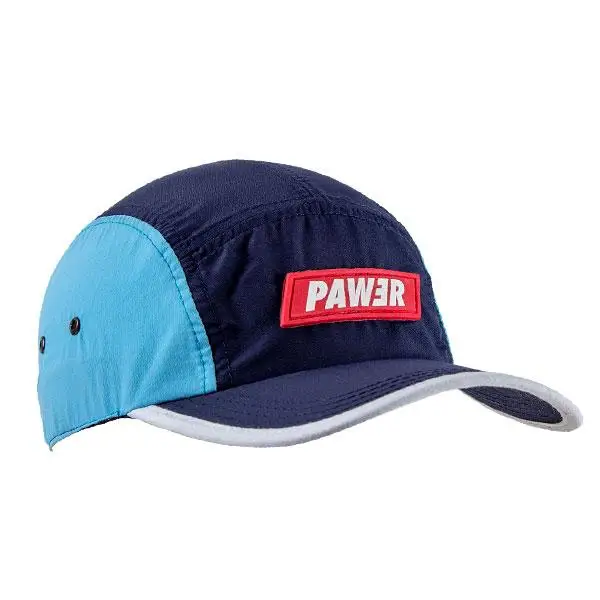 OEM Custom Breathable Polyester Running Hat Cap Nylon 5 Panel Snapback Hat and Cap
