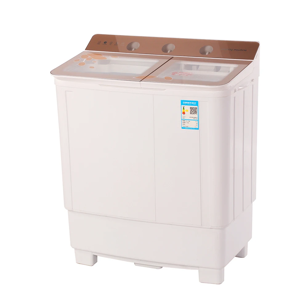 China Factory Direct Sale 8.5kg Two Door Double Tub Top-Loading  Cheap Washer and Dryer Machine