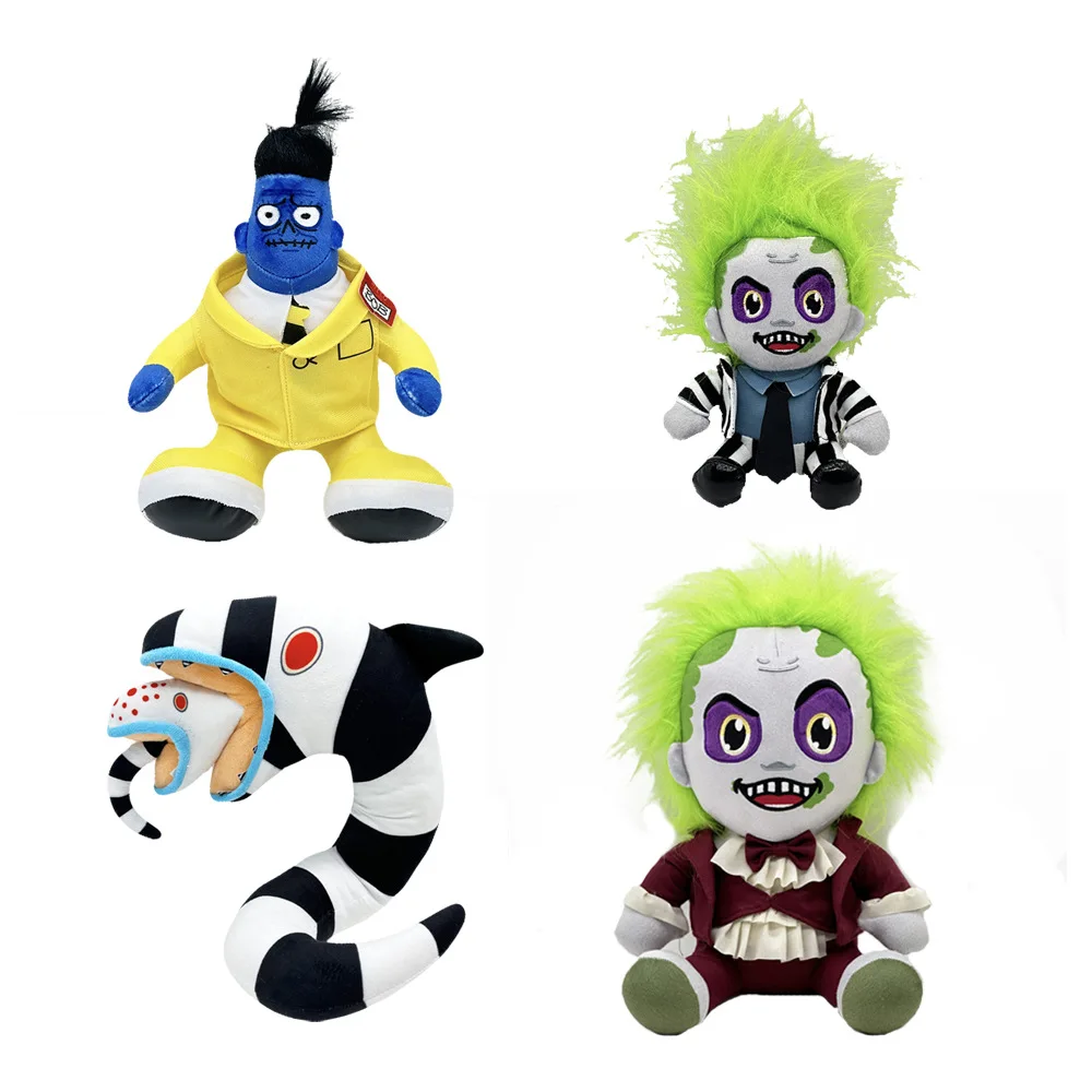 Horror Movie Beetlejuice Plush Doll Toy Anime Cartoon Beetlejuice Figure Stuffed Soft Toy Halloween Gift