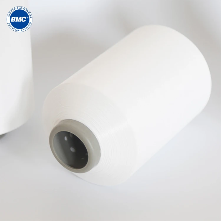 Comfortable DTY Low Price 100% Recycled White PLA Yarn