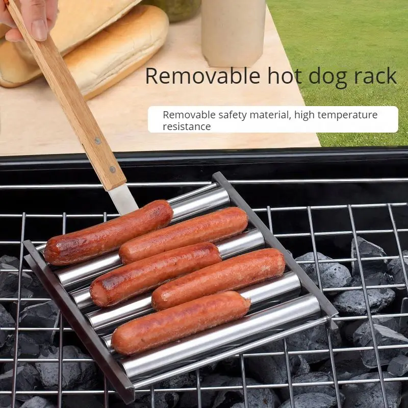 Baichang rolling roasted Sausage Rack Sausage Roller Rack stainless steel Sausage drum hot dog grill Rack