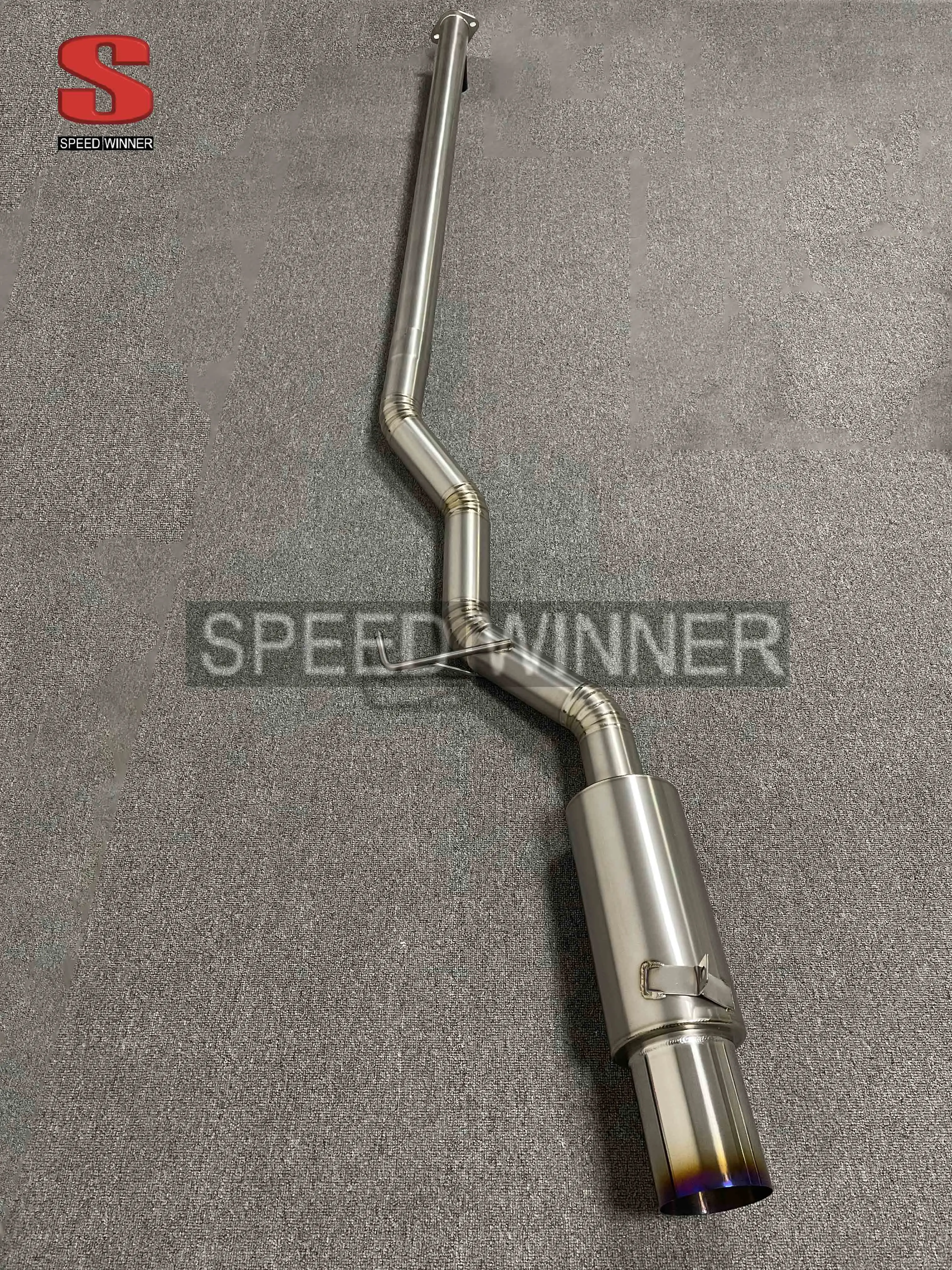 Titanium catback exhaust system for mitsubishi EVO 7-9 titanium exhaust pipe tips
