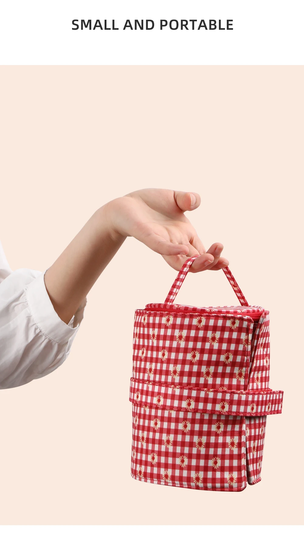 Multi-Function PVC Bucket Bag for Home Storage Crochet Tool & Yarn Storage Measuring Tape Roll Modern Design Living Room Travel