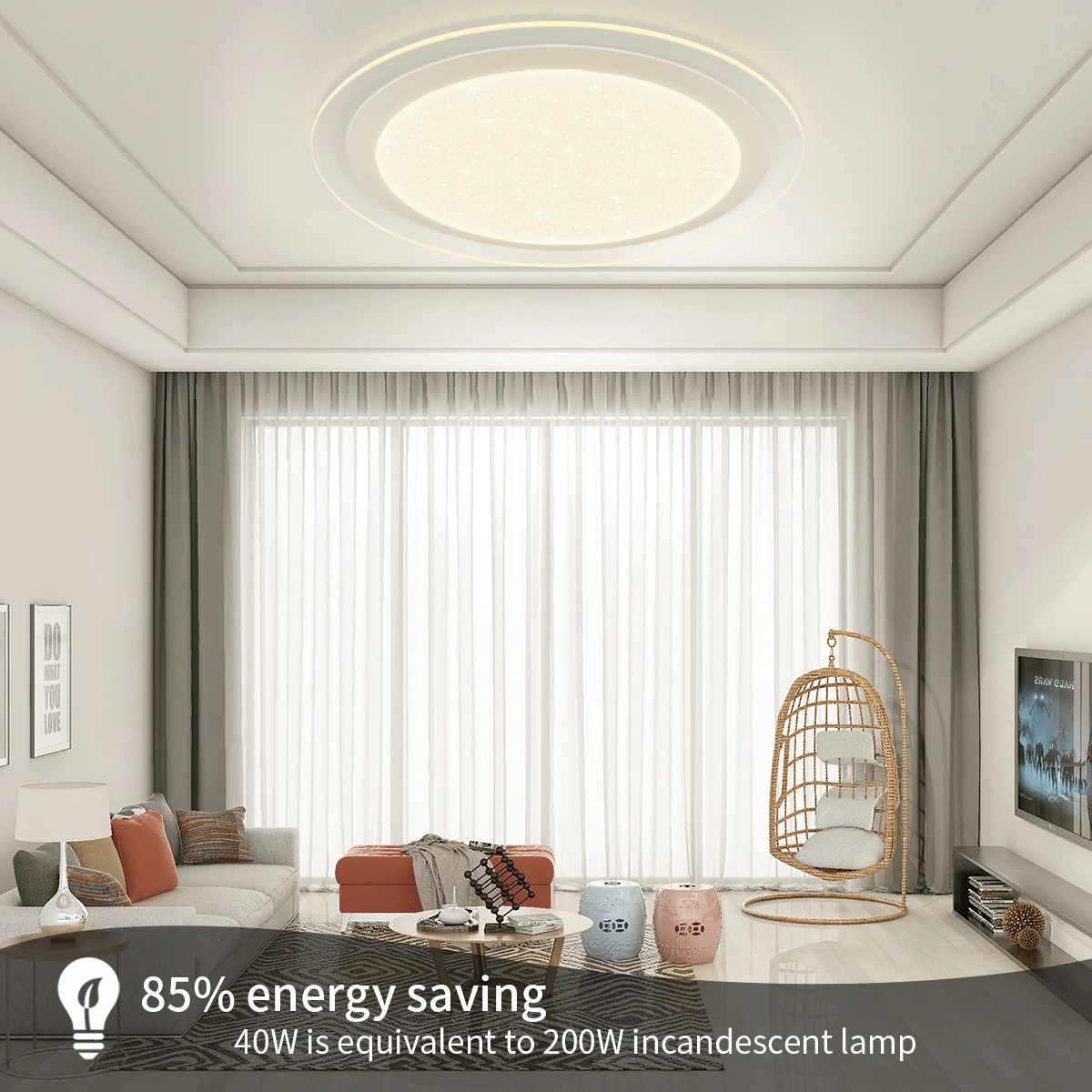 New design waterproof IP54 LED ceiling light 24W 36W exposed bathroom balcony ceiling light