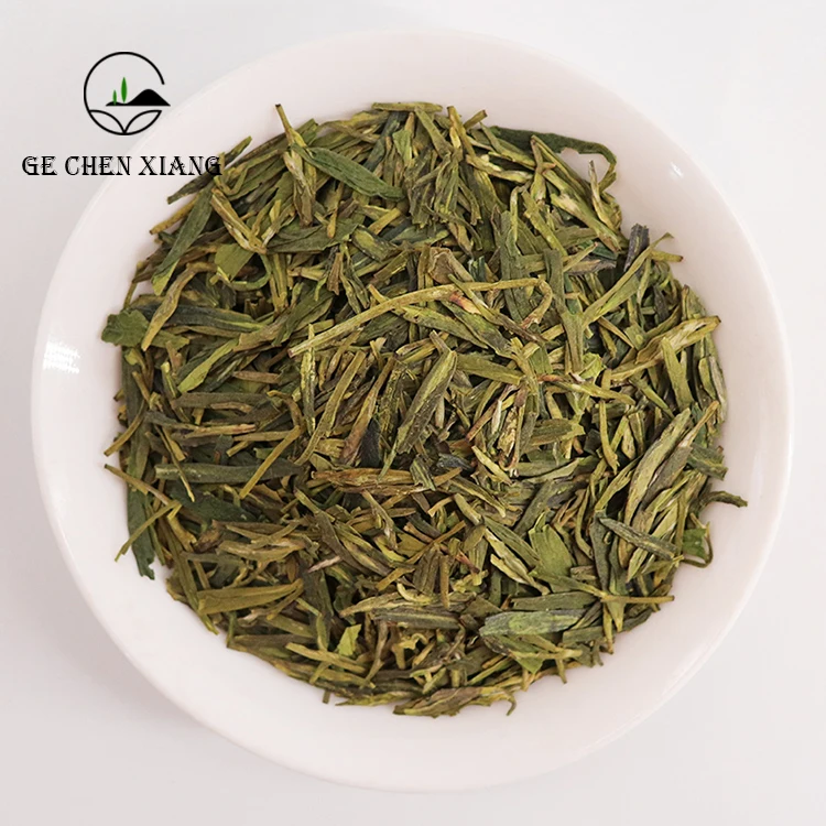  Органический свободный лист LongJing Зеленый чай оптом китайский дракон