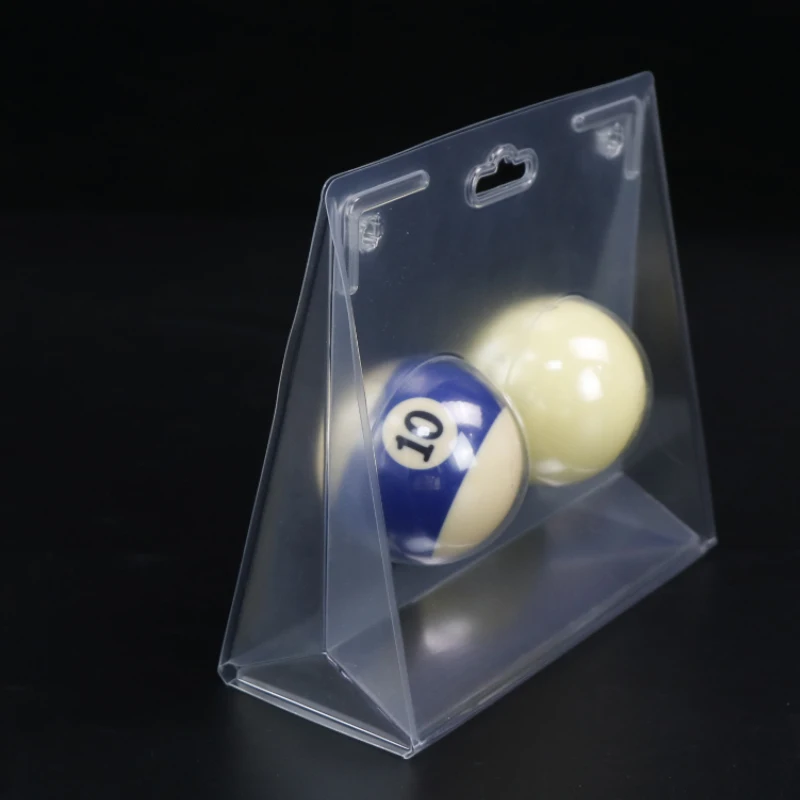 Cheap Custom Bubble Blister Card Packaging For 2 Pcs Billiard Golf Ball Plastic Blister Clamshell Packaging Box