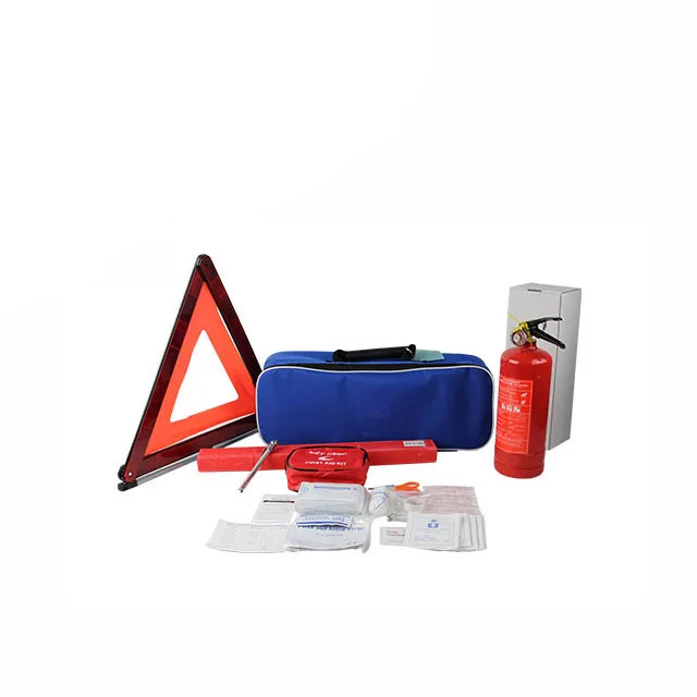 Factory Price Vehicle Safety Tool Auto First Aid Bag Roadside Emergency Kit Road Car Safety Kit With Fire Extinguisher