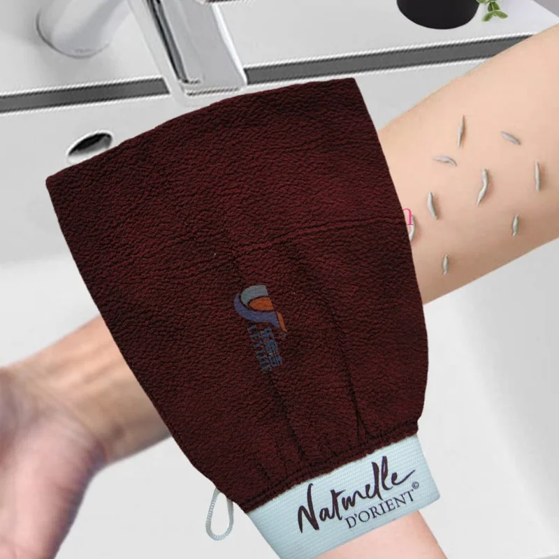 Colorful 300D Single Viscose Bath Mitt Fabric  100% Viscose Rayon Fabric Rolls For Exfoliating Wash Cloth Morocco Bath Gloves