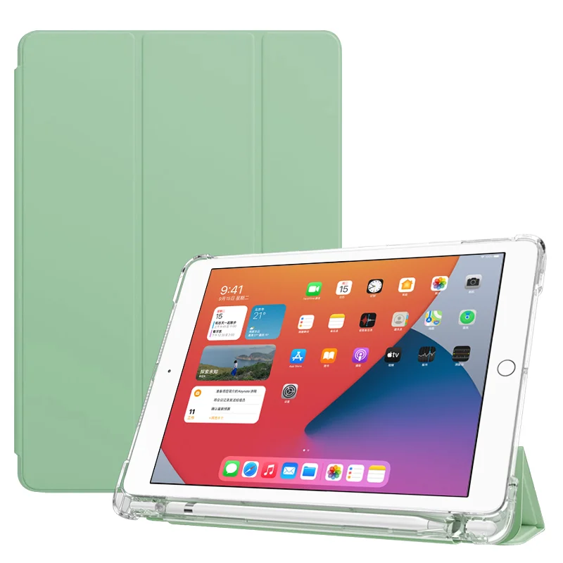  Прозрачный чехол с держателем для карандашей из ТПУ iPad 10 2 2019 7/8 7/8-го
