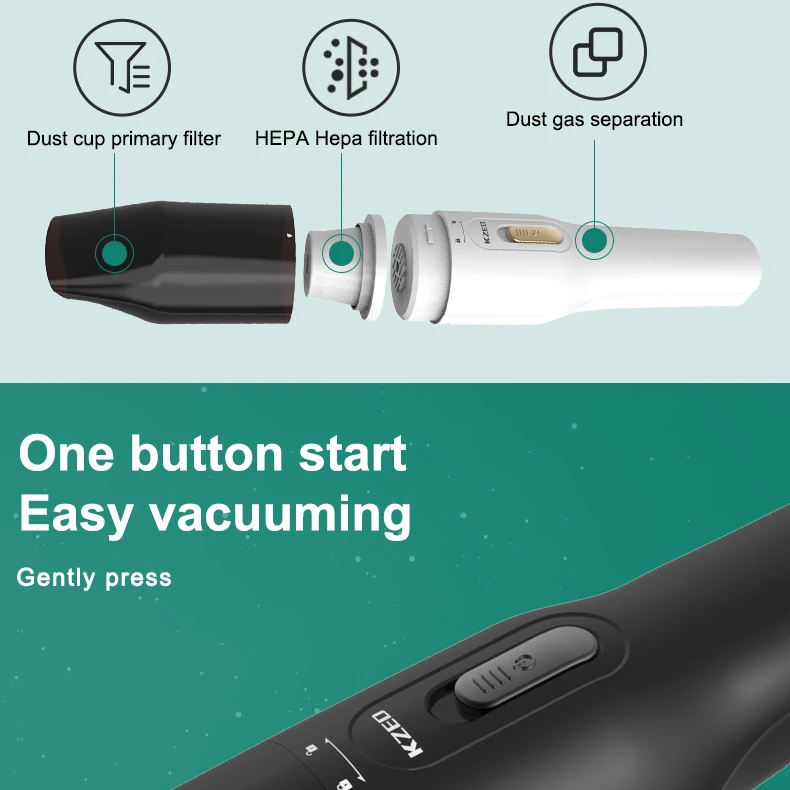 Good Service Power Suction Mini Rechargeable Handheld Portable Cordless Vacuum Cleaner For Car