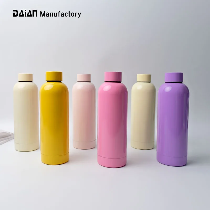 DAIAN New Hot Sale 500ml Insulated Stainless Steel Water Bottle Vacuum Flasks With Small Mouth