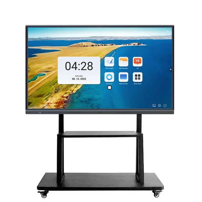 75 86 100 Inch Universal Digital LCD TV display Touch Screen Interactive  Smart Board Whiteboard for Office and Classroom