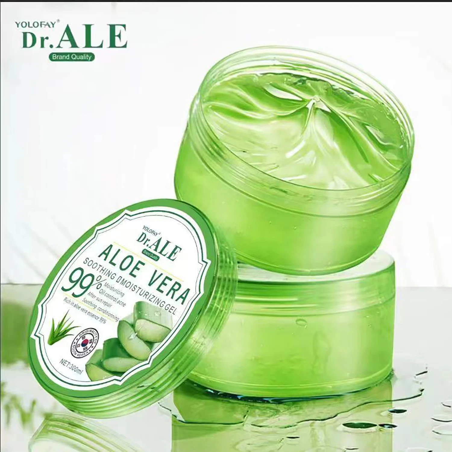 Facial Care OEM ODM Private Label  Aloe Vera Soothing Gel 300ml Moisturizing Smoothing Gel