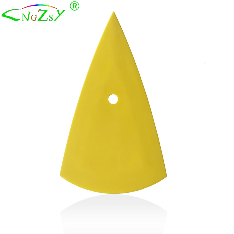 Желтый скребок для контура автомобиля виниловая пленка инструмент тонирования окон карт наклейка установки фольги A13B