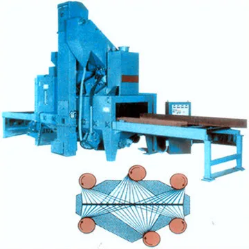 Q69 Continuous Pass Through Roller Conveyor Type Shot Blasting Machine