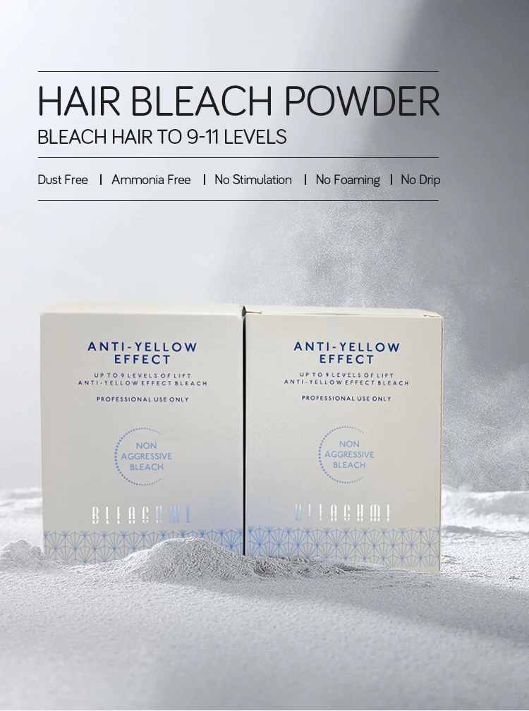 Italian hair bleach powder for professional hair color use
