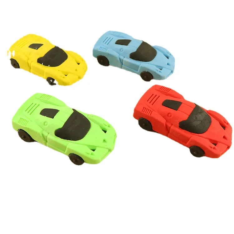 Korean Creative Stationery Removable Mini Sports Car Styling Erasers Pencil Eraser