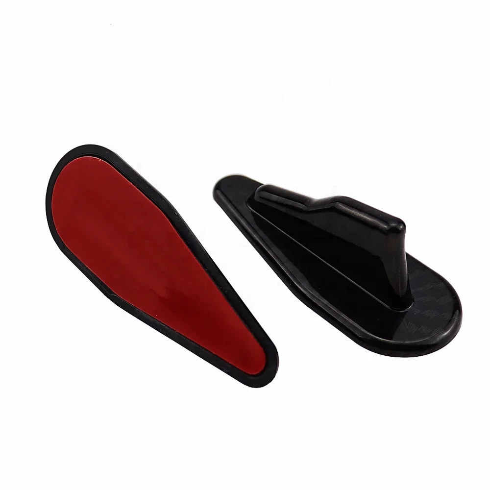 
1 pcs Car Tuning EVO Styling Shark Fin Diffuser Spoiler Wing Windshield Vortex Generator Universal for Roof Windscreen Bumper 