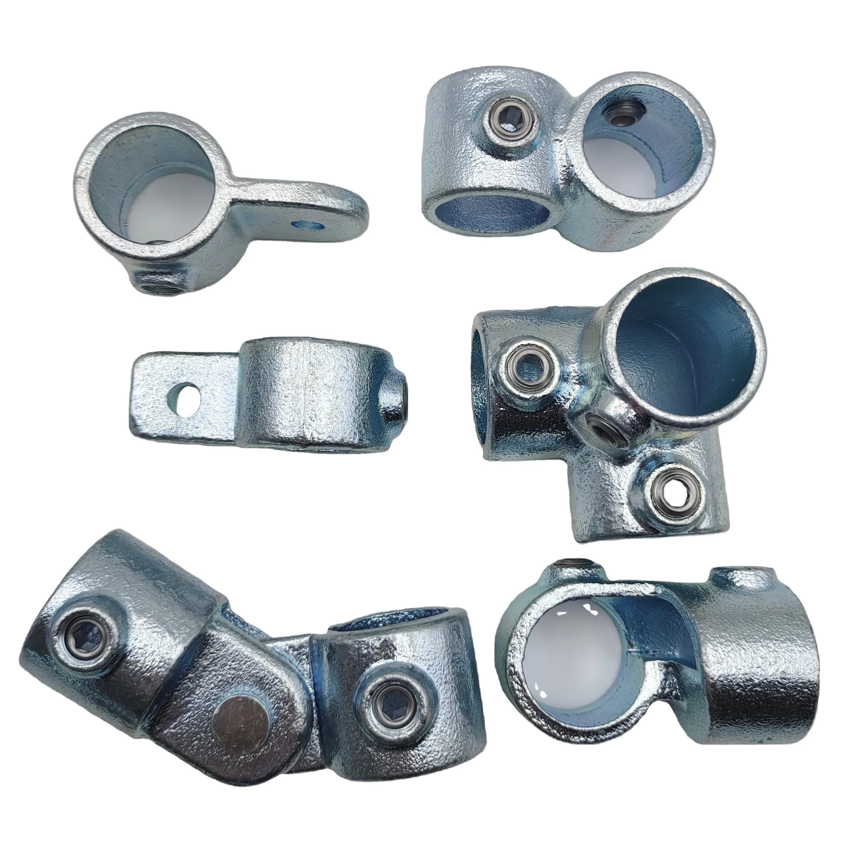 Galvanized Malleable Iron Steel Elbow Structural Key Clamp Round Pipe Flange For Pipe Fittings