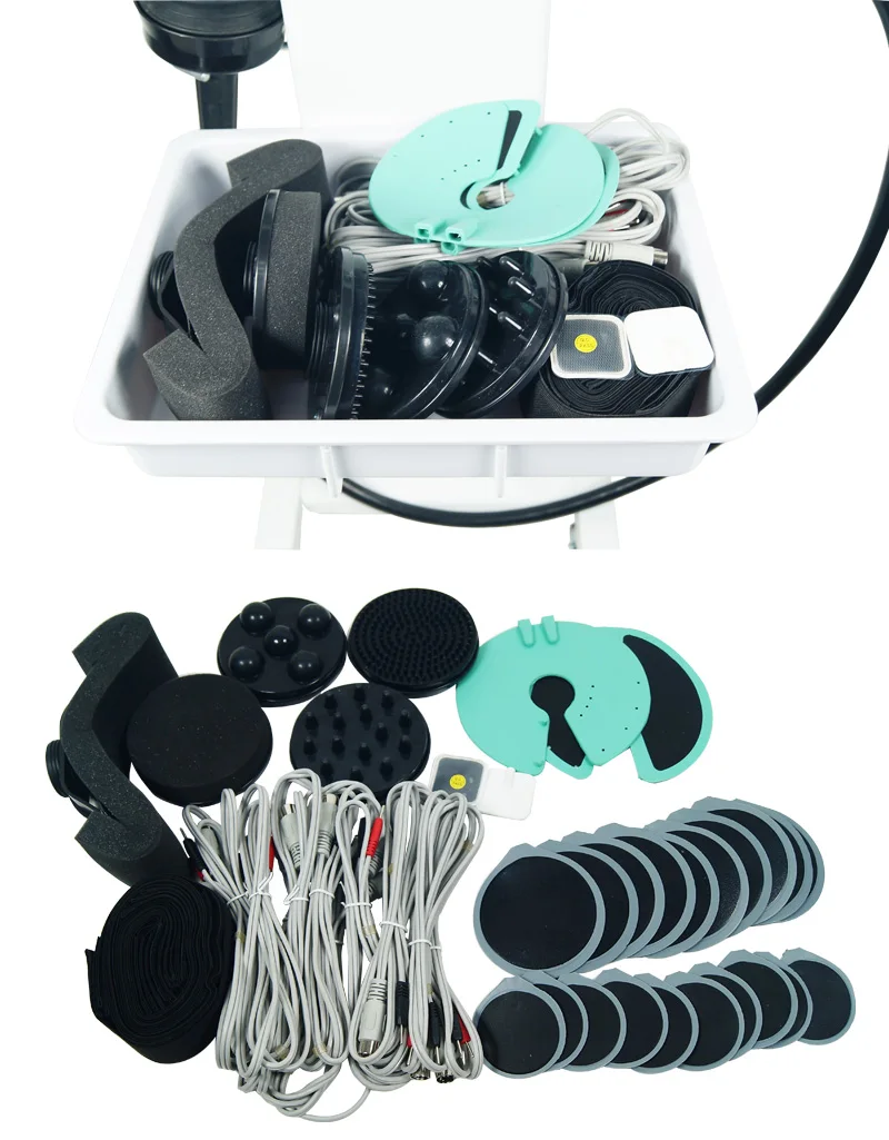 Au-800SA Standing 2 in 1 Russian Waves Electro Muscle Stimulator with Turbo G5 Massage Machine