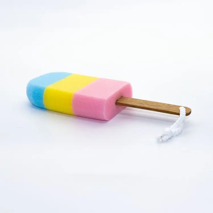 Wholesale Popular Colorful High Quality Ice Cream Bath Sponge Shower Puff