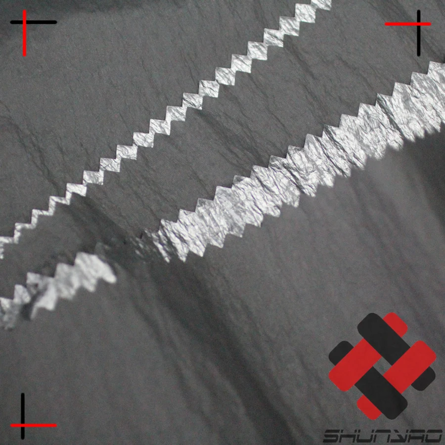 15D light PU silver coated wrinkled nylon fabric for jacket for jacket