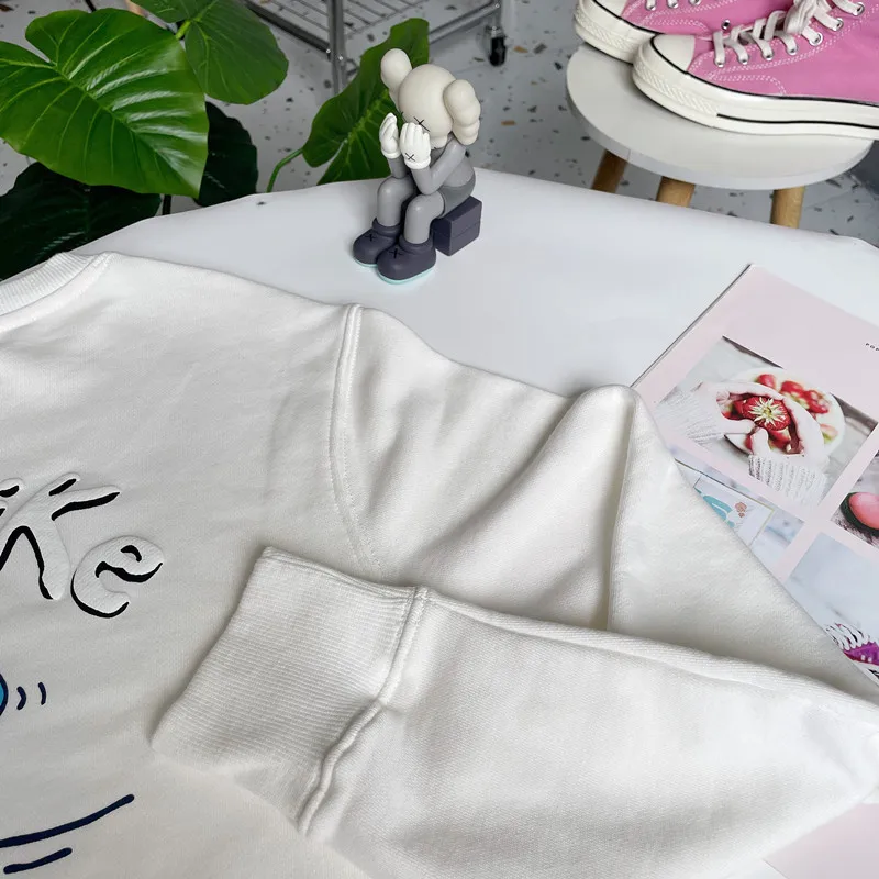 OEM Manufacturer unisex graffiti letters Cotton Oversized Streetwear Pullover Custom Logo 3d Puff Printing Hoodies