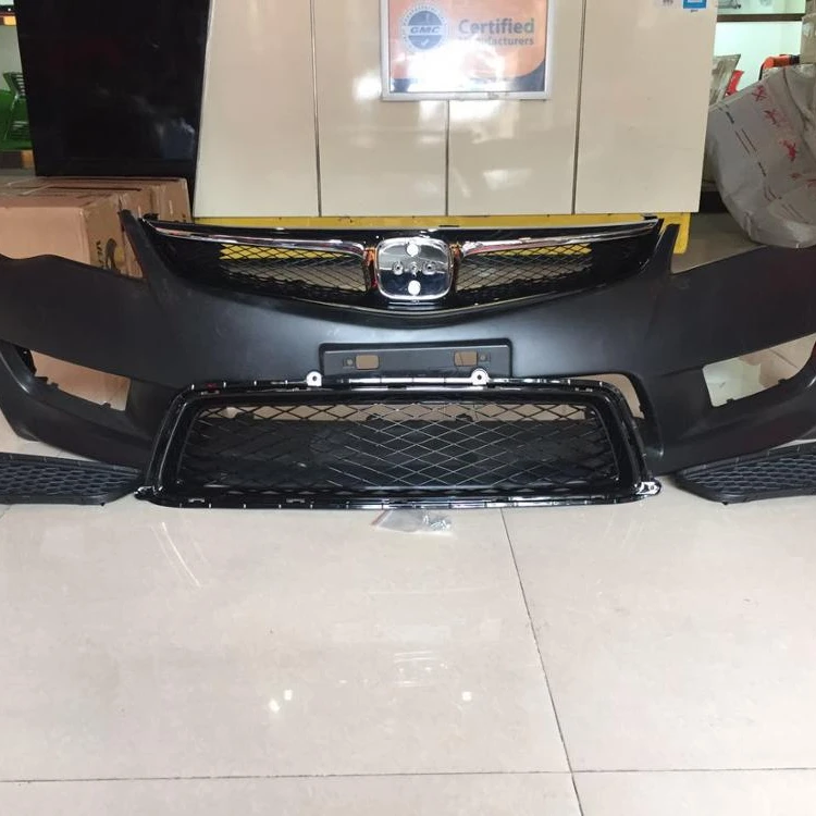 Vland factory  for Car Accessories for civic Bumper +middle grille 2006 2007 2008 2009 2010 2011 wholesale price