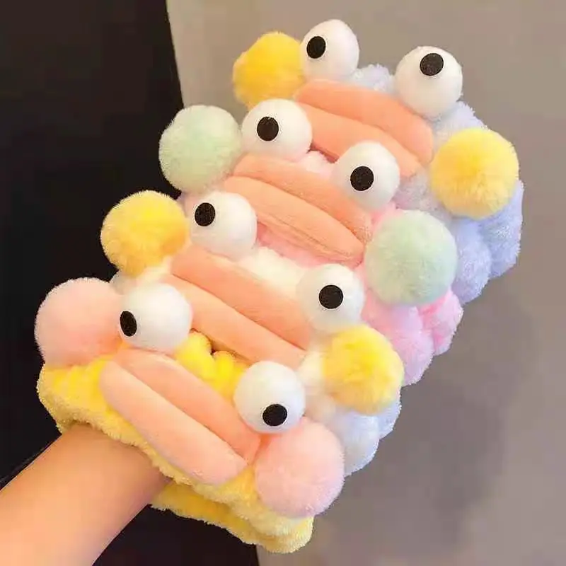 Hot Sale Spa Headband Cartoon Cute Facial Makeup Head Band Microfiber Soft Head Wraps for Women Girls Washing Face Beauty