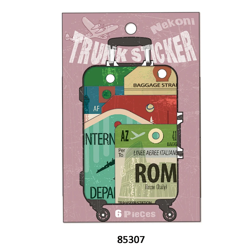 Nekoni Waterproof Stickers Aesthetic Original Stickers Trunk Suitcase Decorative Self Adhesive Decals for Luggage Stickers