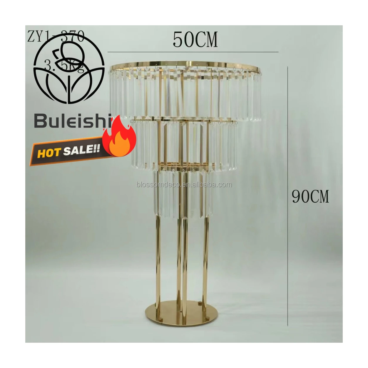 Crystal Vase Flower Decoration Crystal Stand Events Table Decoration Crystal Centerpieces for Wedding Party Decor