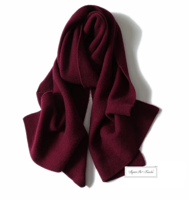 Hot Selling 100% Cashmere Knitted  Scarf Cashmere Scarves For Women.