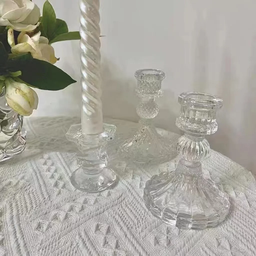Candle Jar Empty Glass with Bamboo Lid Wholesale Colorful Frosted Amber Black Clear Valentine Print Handmade Silk Metal Cylinder
