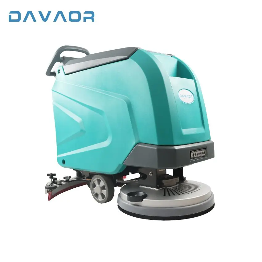 Davaor D3M Electric Commercial Hand Push Tile Marble Concrete Industrial Walk Behind Floor Scrubber Dryer Cleaning Equipment