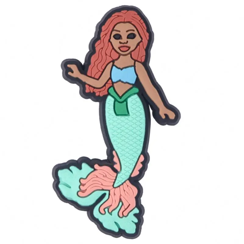 little mermaid clog charmr charms charm kids high quality shoe for accessories